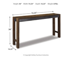 Torjin Brown/Gray Counter Height Long Dining Table - Ornate Home