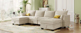 Torrey  Modern Modular Sectional Sofa Beige - Ornate Home
