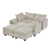 Torrey  Modern Modular Sectional Sofa Beige - Ornate Home