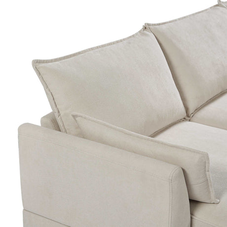 Torrey  Modern Modular Sectional Sofa Beige - Ornate Home