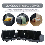 Torrey  Modern Modular Sectional Sofa Gray - Ornate Home