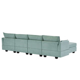 Torrey  Modern Modular Sectional Sofa Light Green - Ornate Home