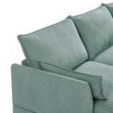 Torrey  Modern Modular Sectional Sofa Light Green - Ornate Home