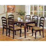 Townsville Dark Walnut & Tan Side Chair (Set of 2) - Ornate Home