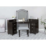 Tracie Obsidian Gray Vanity Set - Ornate Home