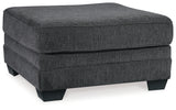 Tracling Slate Oversized Ottoman - Ornate Home