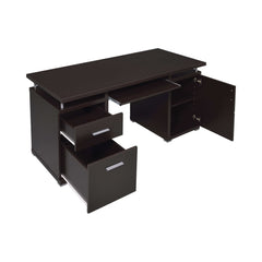Tracy Cappuccino Computer Desk - Ornate Home