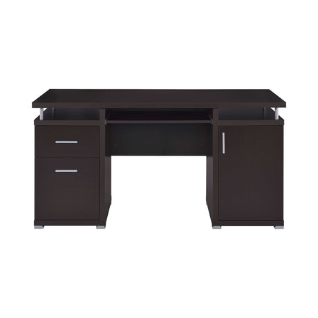 Tracy Cappuccino Computer Desk - Ornate Home