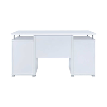Tracy White Computer Desk - Ornate Home