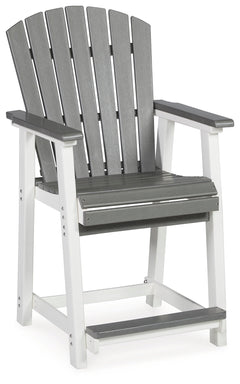Transville Outdoor Counter Height Bar Stool (Set of 2) - Ornate Home