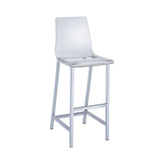 Trent Chrome & Clear Acrylic Bar Stools (Set Of 2) - Ornate Home