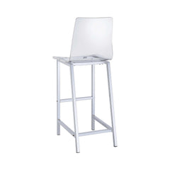 Trent Chrome & Clear Acrylic Bar Stools (Set Of 2) - Ornate Home