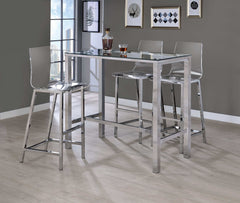 Trent Chrome & Clear Acrylic Bar Stools (Set Of 2) - Ornate Home