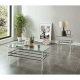 Trofa Chrome End Table - Ornate Home
