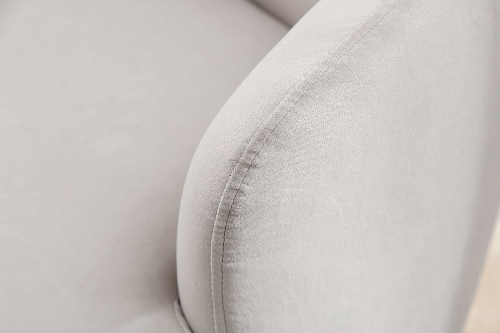 Tule Velvet Swivel Accent Armchair with Metal Ring Detail Gray - Ornate Home