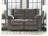 Tulen Gray Manual Reclining Loveseat - Ornate Home