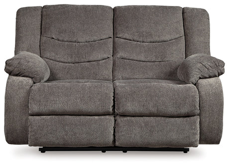 Tulen Gray Manual Reclining Loveseat - Ornate Home