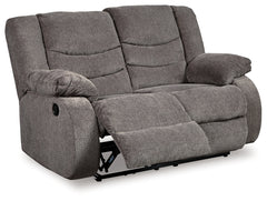Tulen Gray Manual Reclining Loveseat - Ornate Home