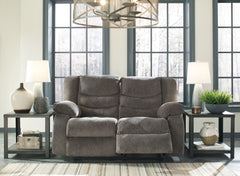Tulen Gray Manual Reclining Loveseat - Ornate Home