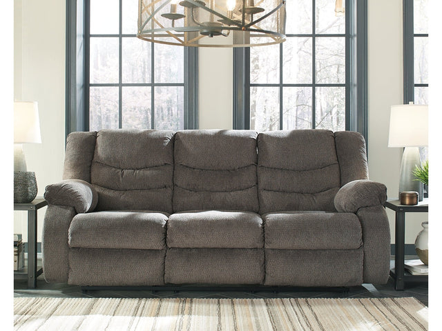Tulen Gray Manual Reclining Sofa - Ornate Home