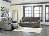 Tulen Gray Manual Reclining Sofa - Ornate Home