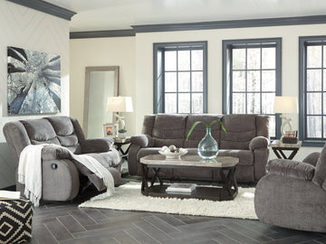 Tulen Gray Manual Reclining Sofa - Ornate Home