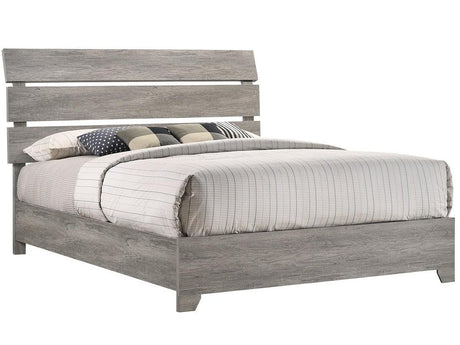 Tundra Gray Queen Panel Bed - Ornate Home