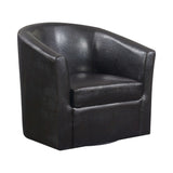 Turner Dark Brown Accent Swivel Chair - Ornate Home