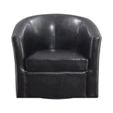 Turner Dark Brown Accent Swivel Chair - Ornate Home