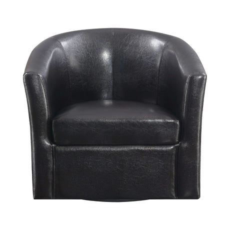 Turner Dark Brown Accent Swivel Chair - Ornate Home