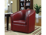 Turner Red Accent Swivel Chair - Ornate Home