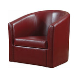 Turner Red Accent Swivel Chair - Ornate Home