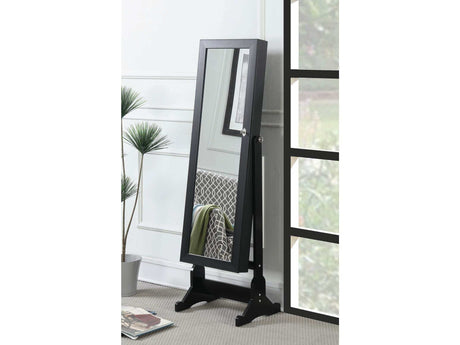 Tutuola Black Jewelry Cheval Mirror - Ornate Home