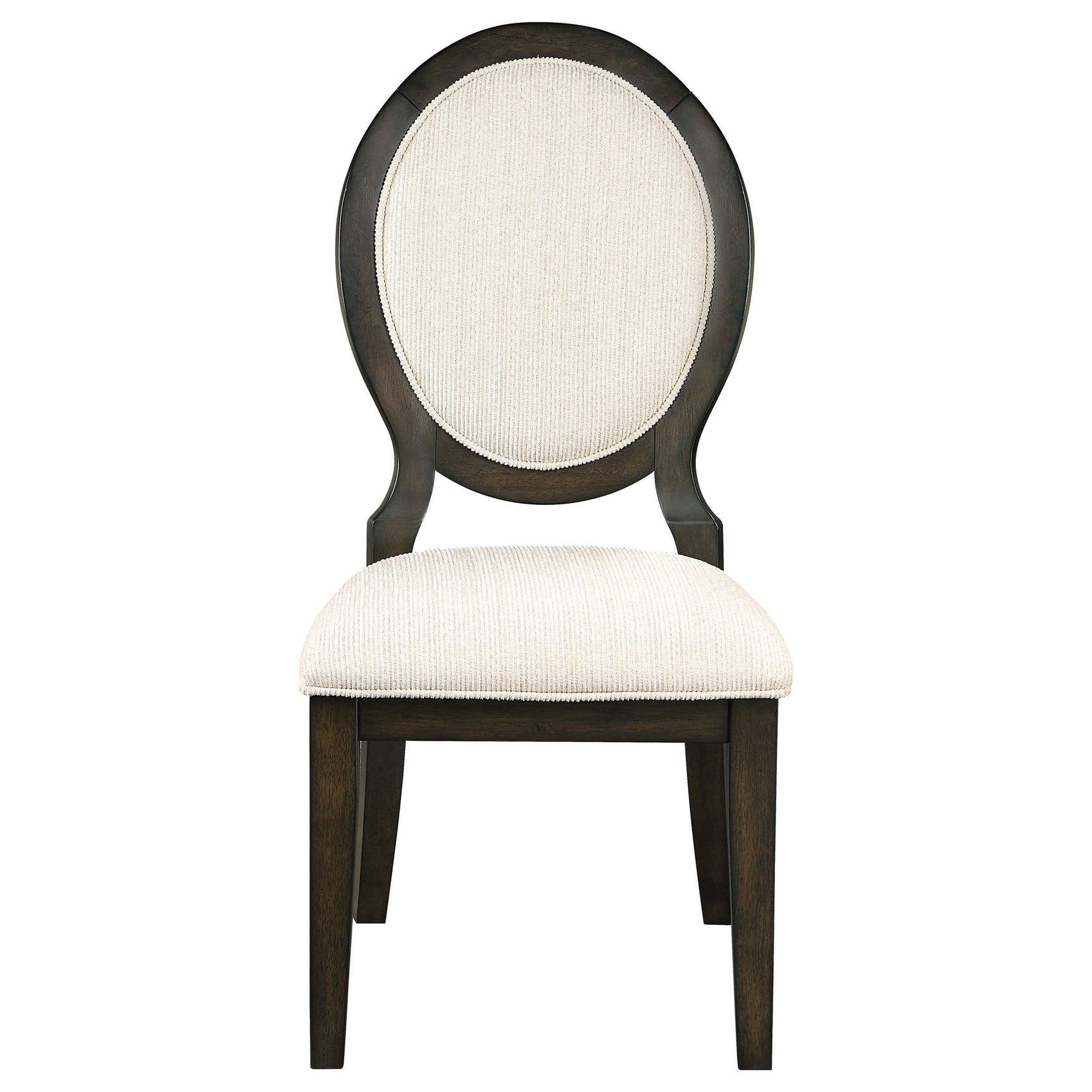 Twyla Cream / Dark Cocoa Side Chair (Set of 2) - Ornate Home