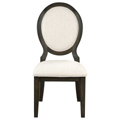 Twyla Cream / Dark Cocoa Side Chair (Set of 2) - Ornate Home
