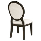 Twyla Cream / Dark Cocoa Side Chair (Set of 2) - Ornate Home