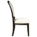Twyla Cream / Dark Cocoa Side Chair (Set of 2) - Ornate Home