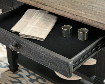 Tyler Creek Black/Gray Dining Table - Ornate Home