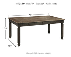 Tyler Creek Black/Gray Dining Table - Ornate Home