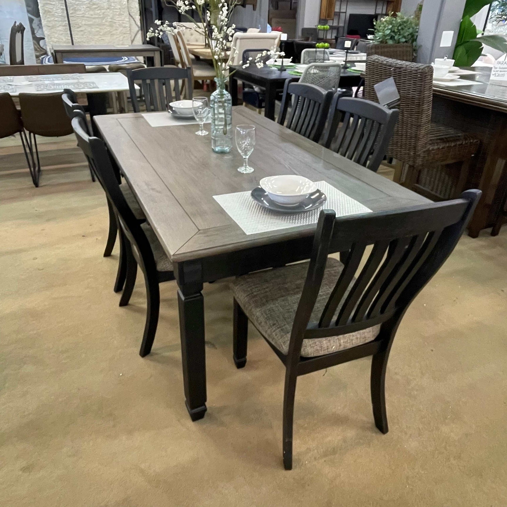 Tyler Creek Black/Grayish Brown Dining Side Chair (Set of 2) - Ornate Home