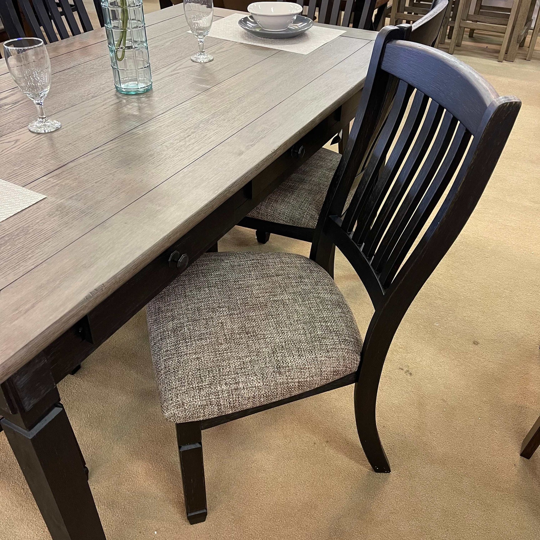 Tyler Creek Black/Grayish Brown Dining Side Chair (Set of 2) - Ornate Home