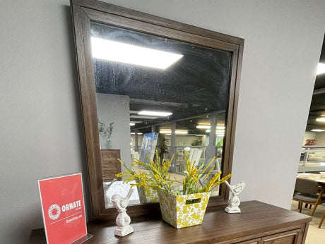 Tywyn Dark Oak Mirror - Ornate Home