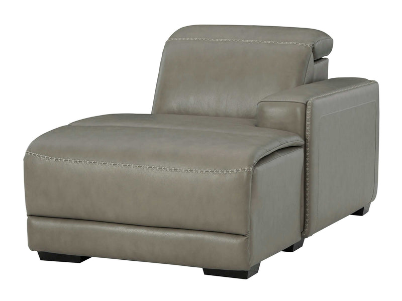 Correze Gray 3pc Power Reclining Sectional w/ Chaise - Ornate Home