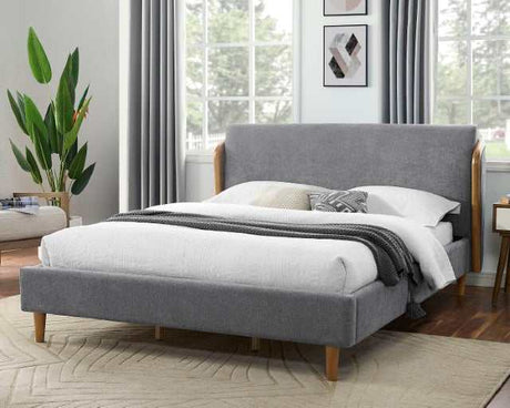 Ulstein Gray/Light Oak California King Bed - Ornate Home