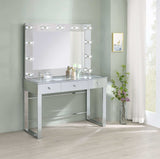 Umbridge Chrome Vanity Table & Mirror - Ornate Home