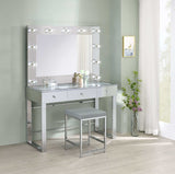 Umbridge Chrome Vanity Table & Mirror - Ornate Home