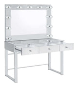 Umbridge Chrome Vanity Table & Mirror - Ornate Home
