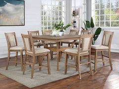 Upminster Natural Tone Counter Height Square Table - Ornate Home