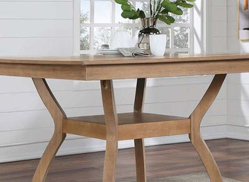 Upminster Natural Tone Counter Height Square Table - Ornate Home
