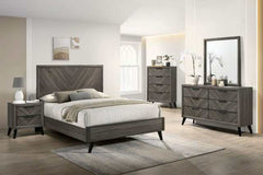 Vagan Gray Nightstand - Ornate Home